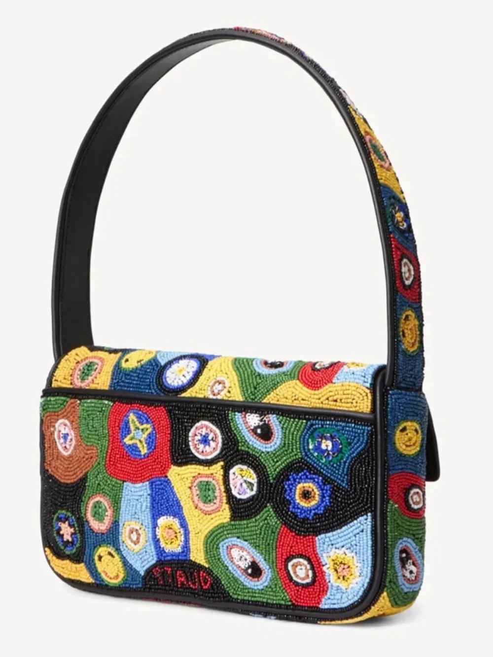 NWT STAUD Tommy Beaded Bag, Millefiori - Picture 2 of 9